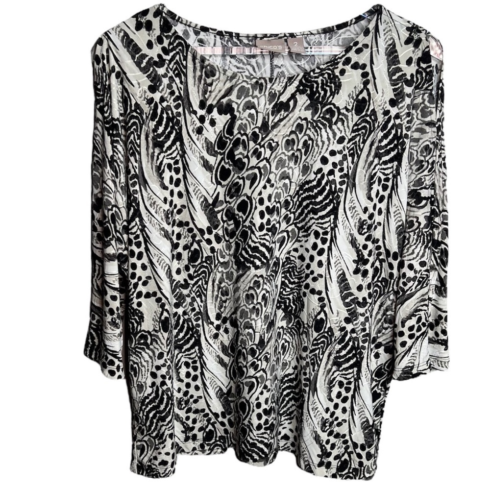 Chicos Pattern Design Blouse